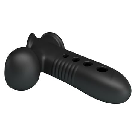 Hava Yastıklı Premium Zenci Rengi Silikon Penis Kılıfı - Crane - BDM1420
