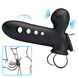 Hava Yastıklı Premium Zenci Rengi Silikon Penis Kılıfı - Crane - BDM1420