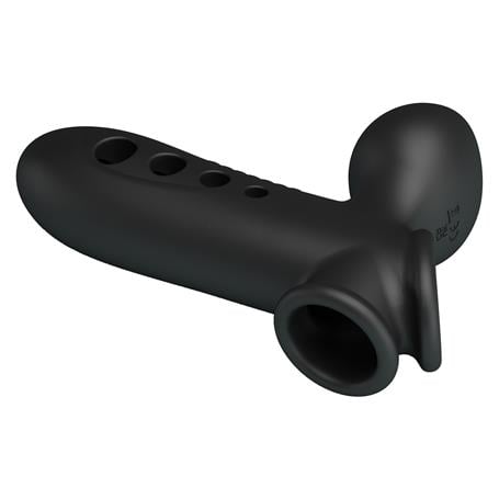Hava Yastıklı Premium Zenci Rengi Silikon Penis Kılıfı - Crane - BDM1420