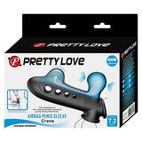 Hava Yastıklı Premium Zenci Rengi Silikon Penis Kılıfı - Crane - BDM1420