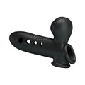 Hava Yastıklı Premium Zenci Rengi Silikon Penis Kılıfı - Crane - BDM1420