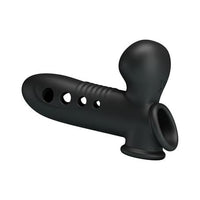 Hava Yastıklı Premium Zenci Rengi Silikon Penis Kılıfı - Crane - BDM1420