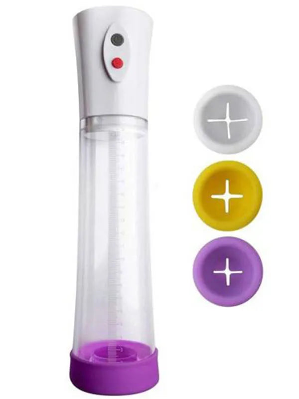 High Vacuum Otomatik Şarjlı 3 Başlıklı Penis Pompası - LK063