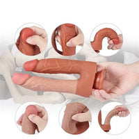 %40 İndirim – İki Uçlu Vantuzlu Yeni Nesil Realistik Çatal Dildo Penis - CA-BDM1076B