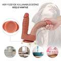 İki Uçlu Vantuzlu Yeni Nesil Realistik Çatal Dildo Penis - BDM1076B