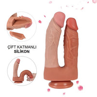 %40 İndirim – İki Uçlu Vantuzlu Yeni Nesil Realistik Çatal Dildo Penis - CA-BDM1076