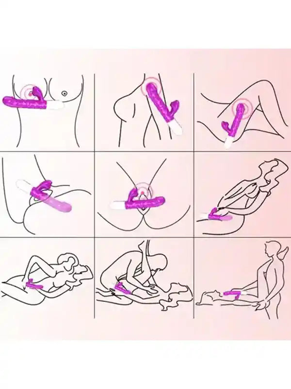 İleri Geri Hareketli Isıtmalı ve Emme Modlu Şarjlı Rabbit Vibratör - D2819