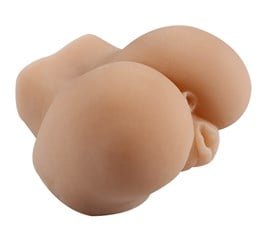 2 İşlevli Titreşimli 3D Realistik Kalça Suni Vajina Anüs Mastürbatör - Emily S. - U6067