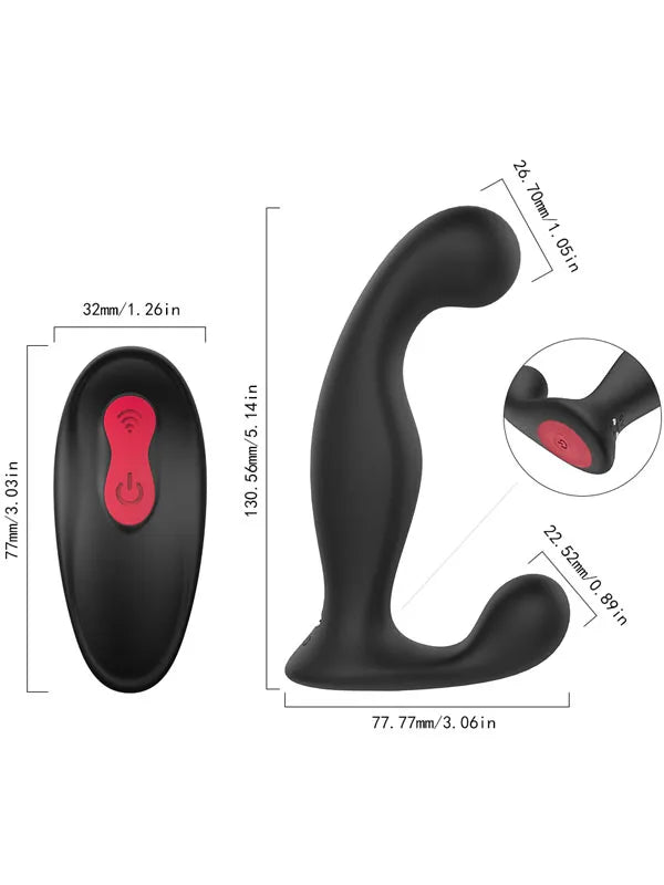 Jelly Anal ve Prostat Uyarım Vibratörü Uzaktan Kumandalı Şarjlı - S160-2