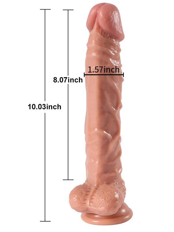 Jihad Knight  Uzaktan Kumandalı Şarjlı Realistik Penis Döner Başlı 25.5 cm - CSQWBE10002