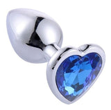 %10 İndirim – Kalpli Mücevher Taşlı Paslanmaz Çelik Anal Tıkaç (Plug) - CA-BDM011