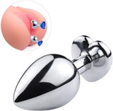 Kalpli Mücevher Taşlı Paslanmaz Çelik Anal Tıkaç (Plug) - CA-BDM011