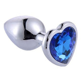 %10 İndirim – Kalpli Mücevher Taşlı Paslanmaz Çelik Anal Tıkaç (Plug) - CA-BDM011