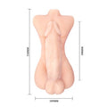 Kendinden Kayganlaştırıcılı Realistik Yarım Erkek Vücutlu Penis 19 cm - BDM8107