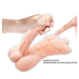 🏷️ [FIRSAT] %10 İndirim – Kendinden Kayganlaştırıcılı Realistik Yarım Erkek Vücutlu Penis 19 cm - CA-BDM8107