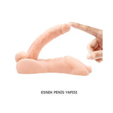 🏷️ [FIRSAT] %10 İndirim – Kendinden Kayganlaştırıcılı Realistik Yarım Erkek Vücutlu Penis 19 cm - CA-BDM8107