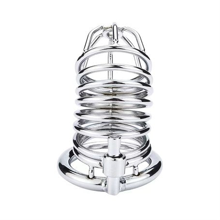 Kilitli Çelik Fetiş Penis Kafesi - BDMK003