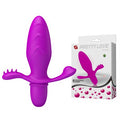 Klitoral Uyarıcılı Titreşimli Anal Plug - B1157