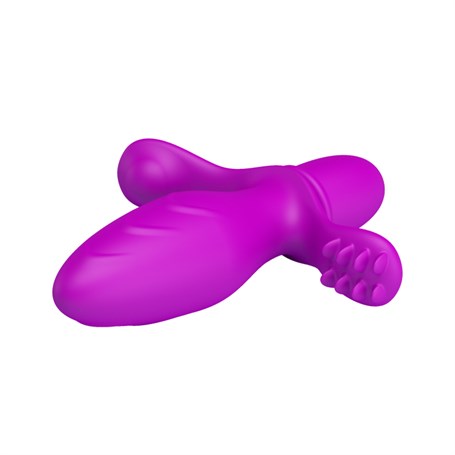 Klitoral Uyarıcılı Titreşimli Anal Plug - B1157
