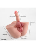 L-Join Gerçekçi 2.6 Kg Trans Kalça Vajina Mastürbatör Dildo - C-LJ3154K