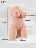 L-Join Gerçekçi 5 Kg Yarım Vücut Vajina Mastürbatör - C-LJ2056L