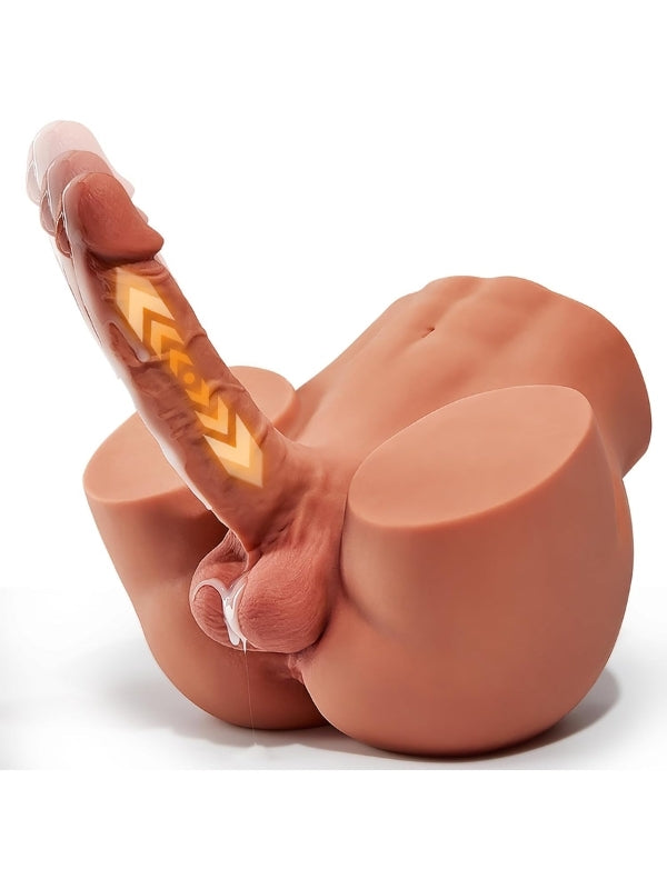 L-Join Gerçekçi İleri Geri Haraketli Titreşimli 5 Kg Kalça Vajina Dildo Mastürbatör - C-LJ3194V
