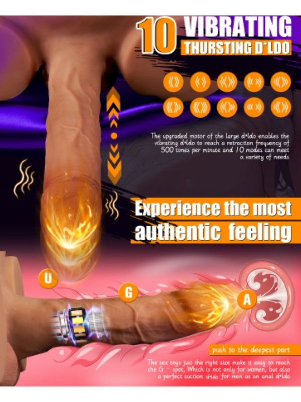 L-Join Gerçekçi İleri Geri Haraketli Titreşimli 5 Kg Kalça Vajina Dildo Mastürbatör - C-LJ3194V