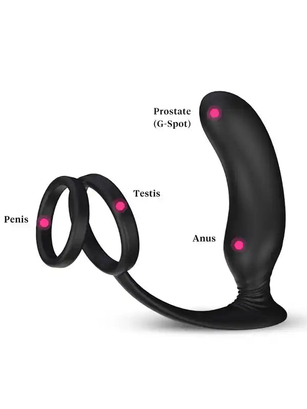 NOXXX Halo Penis Halkalı Prostat ve Şarjlı Anal Masaj Vibratörü - 802167