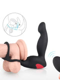 Langer-RTC Prostat ve Penis Halkalı Şarjlı Uzaktan Kumandalı Anal Vibratör - S070-2