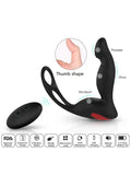 Langer-RTC Prostat ve Penis Halkalı Şarjlı Uzaktan Kumandalı Anal Vibratör - S070-2
