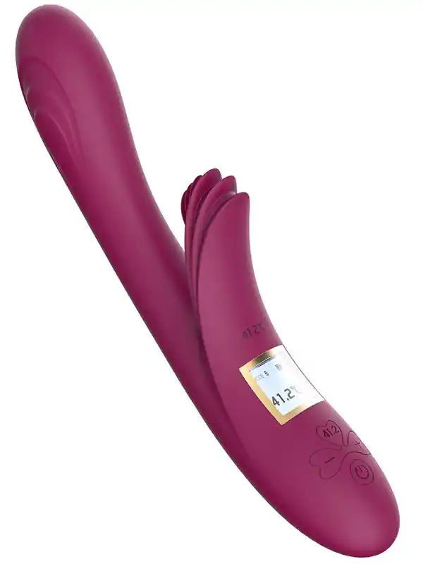 LCD Ekranlı Rotating Isıtmalı Şarjlı 10 Titreşim Modlu Lüks Vibratör 22,8 cm - LLB1913