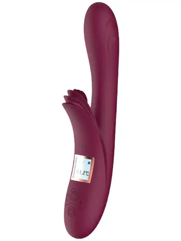 LCD Ekranlı Rotating Isıtmalı Şarjlı 10 Titreşim Modlu Lüks Vibratör 23 cm - LLB1913