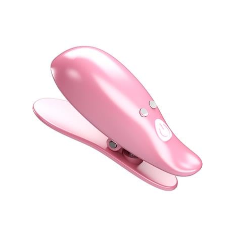 Leaf - USB'den Manyetik Şarjlı Titreşim Mandallı Göğüs Uyarıcı Vibratör - BDM1388