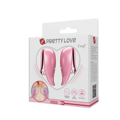 Leaf - USB'den Manyetik Şarjlı Titreşim Mandallı Göğüs Uyarıcı Vibratör - BDM1388