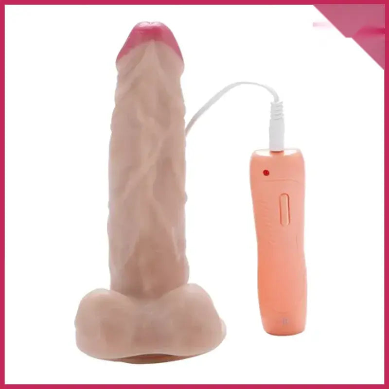 Life Like 18 Cm 360° Oynar Başlı Titreşimli Vibratör - FA-XM151