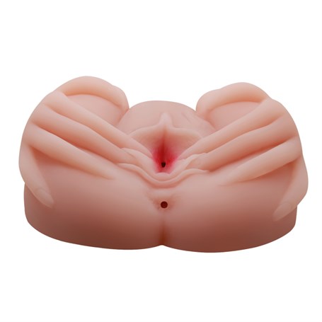 Lifelike 2 İşlevli Titreşimli Suni Vajinal ve  Anal Masturbatör - BDM9022