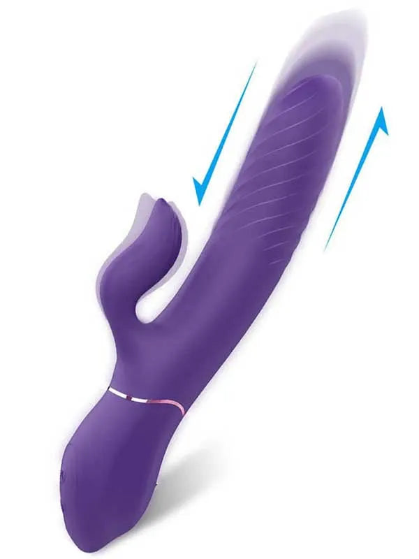 Lighter Isıtmalı İleri Geri Hareketli Şarjlı G-Spot Vibratör 21 cm - S142-2