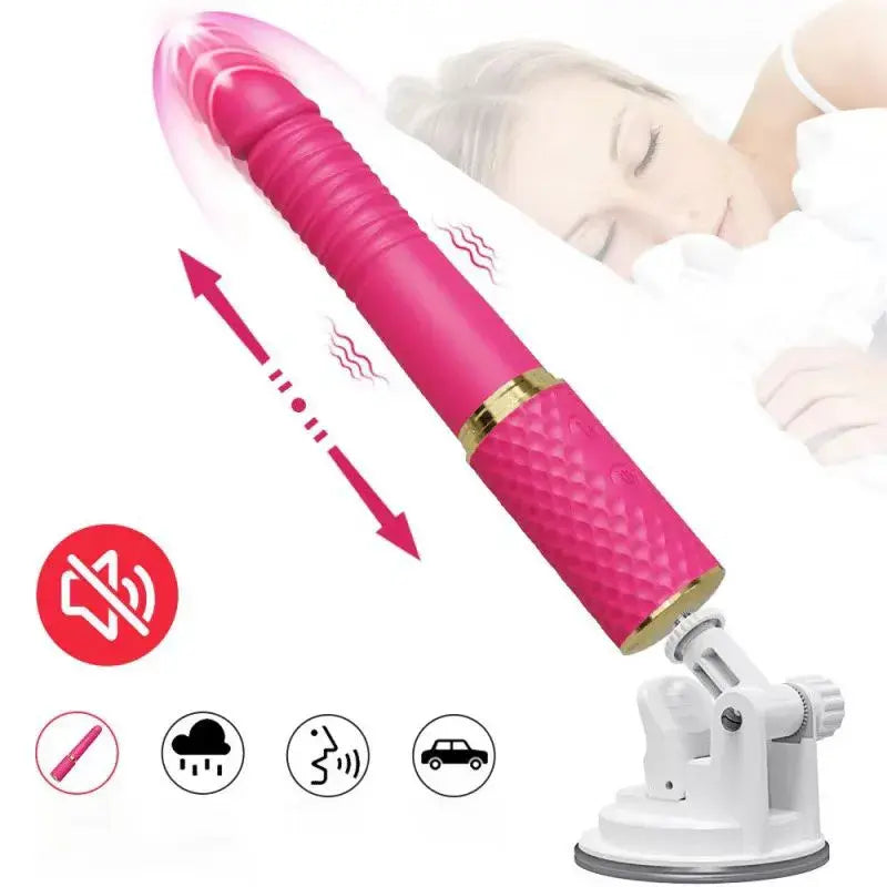 Love Angels Telefon Kontrolü Vantuzlu Hareketli Vibratör - FA-SV039A