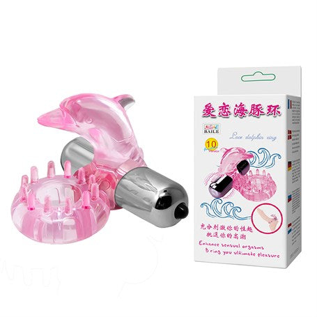 Love Dolphin 10 Fonksiyonlu Titreşimli Penis Halkası - 1133