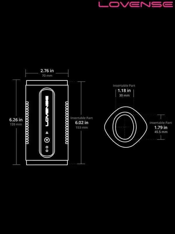 Lovense Calor Mastürbatör App Controlled Telefon Uyumlu- LVCA