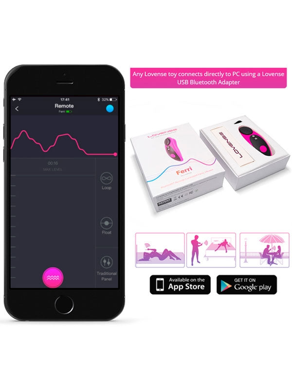 Lovense Ferri App Controlled Telefon Uyumlu - LVF1005