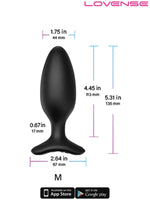 Lovense HUSH 2 Anal Plug 1.75" App Controlled - LVHS2-1-75