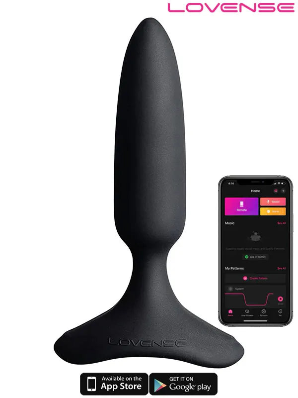 Lovense HUSH 2 Anal Plug 1" App Controlled Telefon Uyumlu - LVHS2-1