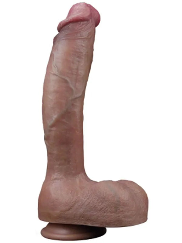 10.5'' Dual Layered Platinum Silicone Realistik Dildo 27 cm - LV411052