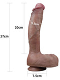 10.5'' Dual Layered Platinum Silicone Realistik Dildo 27 cm - LV411052