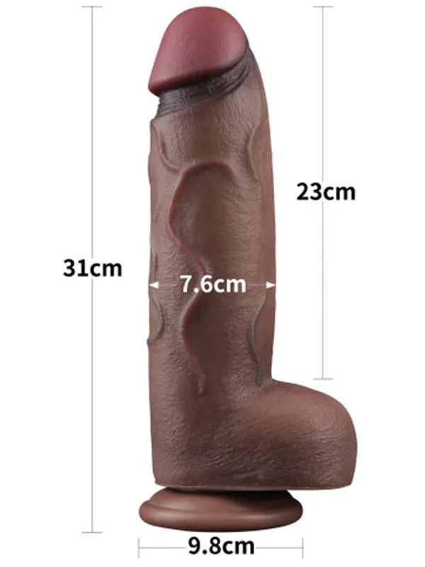 12'' Dual Layered Silicone Cock XXL 31 cm - LV411063