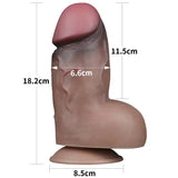 Lovetoy 18 Cm Çift Katmanlı Ultra Kalın Melez Dildo - FA-411050