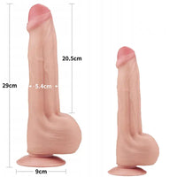 Lovetoy 29 Cm Çift Katmanlı Kayar Derili Dildo - FA-317051