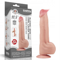 Lovetoy 29 Cm Çift Katmanlı Kayar Derili Dildo - FA-317051