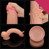 Lovetoy 31 Cm Çift Katmanlı Kayar Derili Dildo - FA-317052